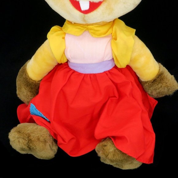 Vintage American Tail Fievel 1989 Universal Studios Tanya Mouse Goes West Plush - Picture 4 of 6